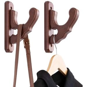 🔥Handmade Farmhouse Rubberwood Entryway,Robe, Towel, & Coat Hooks Set Of 2 NEW